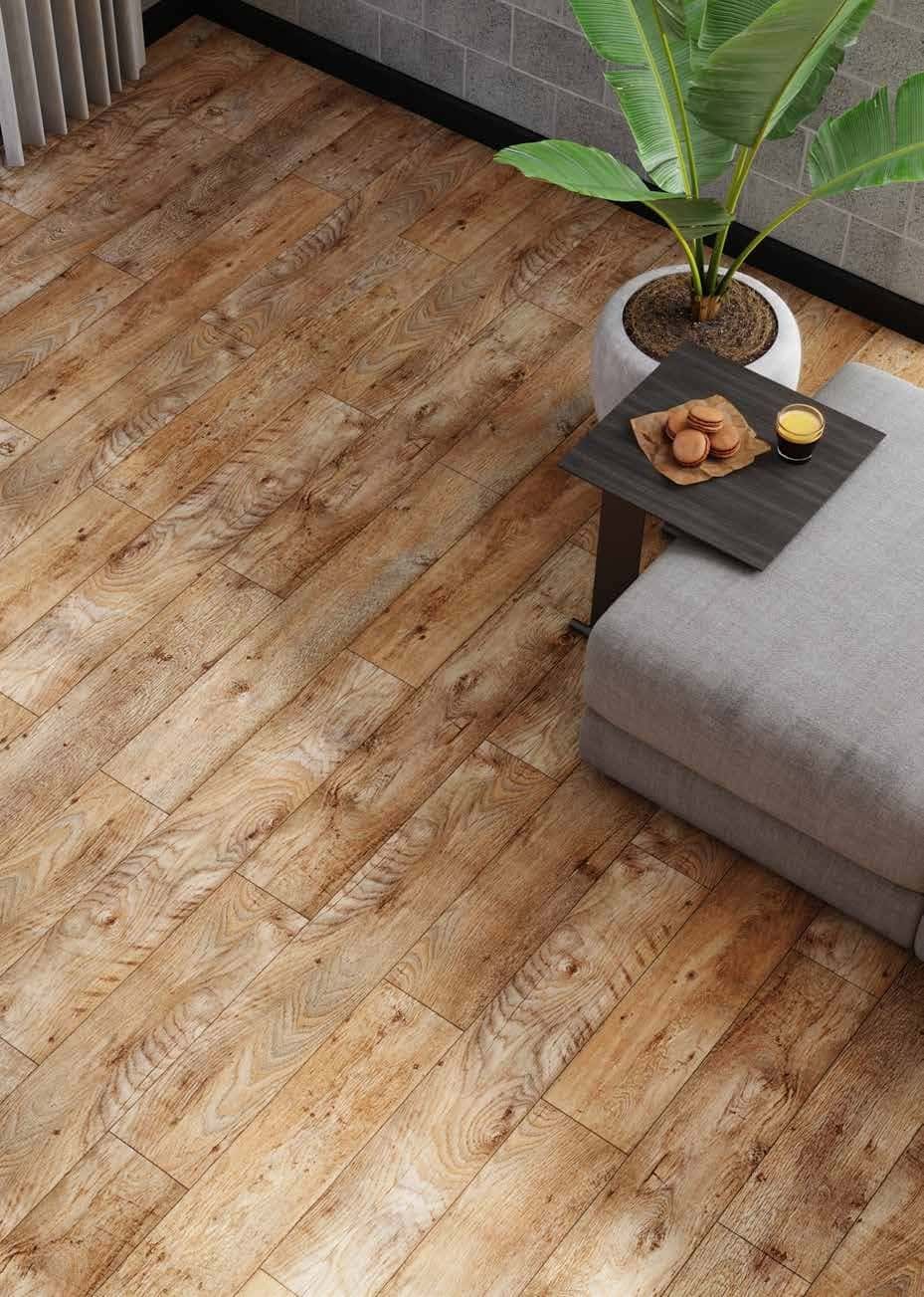 Parchet laminat Amazon Oak montat