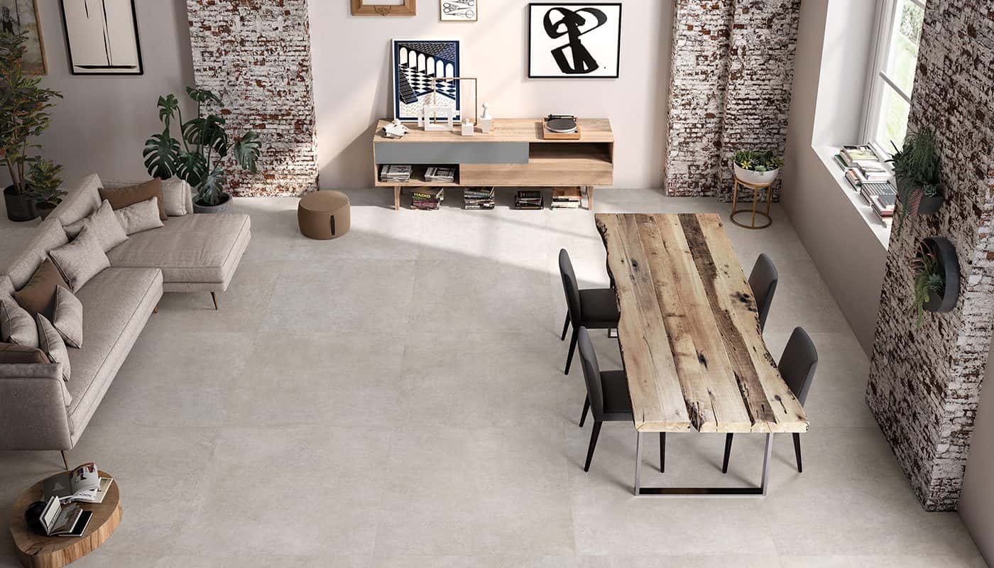 Be-Square Concrete - montată într-o cameră