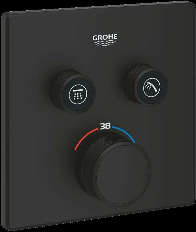 GROHE Grohtherm SmartControl Unitate de control cu termostat pentru instalare încastrată cu 2 ieșiri