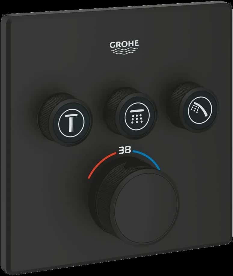 GROHE Grohtherm SmartControl Unitate de control cu termostat pentru instalare încastrată cu 3 ieșiri