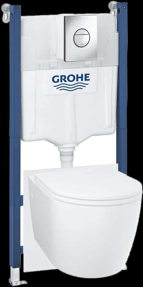GROHE Solido Compact 5 în 1 set pentru WC, 1.13 m înălţime de instalare
