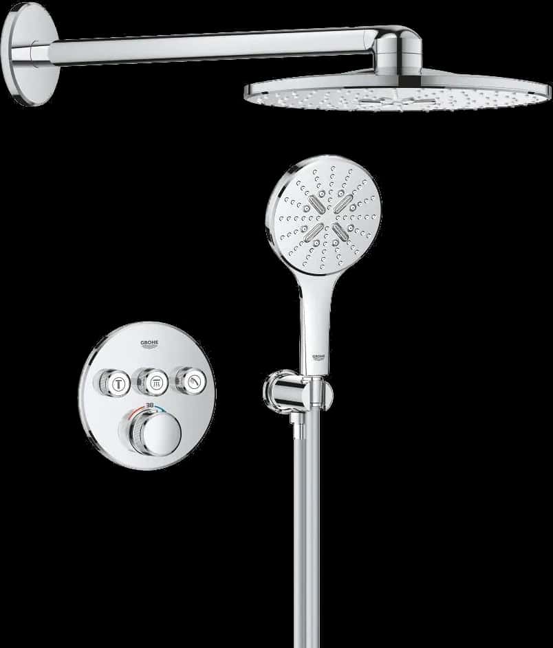 GROHE Grohtherm SmartControl Sistem de duș încastrat cu Rainshower SmartActive 310