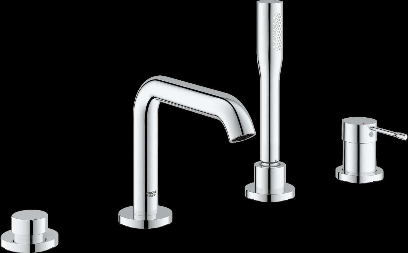 GROHE Essence Baterie cadă monocomandă cu 4 găuri