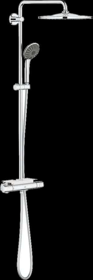 GROHE Vitalio Joy System 310 Sistem de duș cu baterie cu termostat cu montare pe perete
