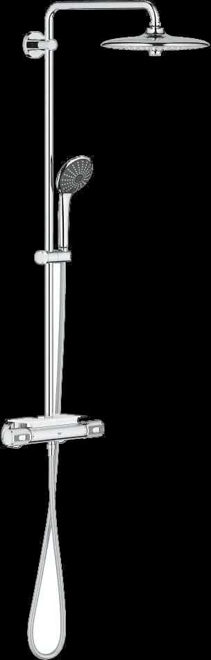 GROHE Vitalio Joy System 260 Sistem de duș cu baterie cu termostat cu montare pe perete