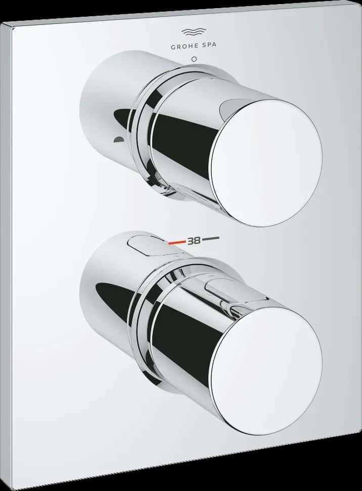 GROHE Grohtherm F Elemente de control pentru termostat cu divertor cu două căi integrat