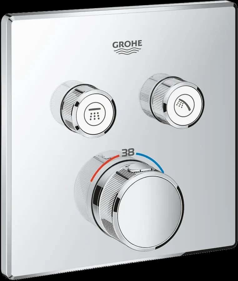 GROHE Grohtherm SmartControl Unitate de control cu termostat pentru instalare încastrată cu 2 ieșiri