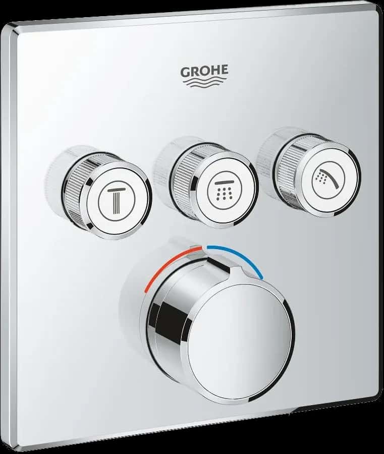GROHE SmartControl Unitate încastrată cu 3 valve
