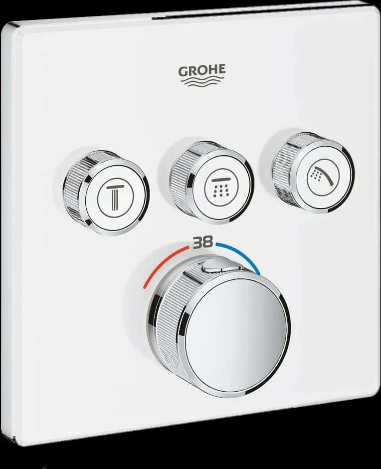 GROHE Grohtherm SmartControl Unitate de control cu termostat pentru instalare încastrată cu 3 ieșiri