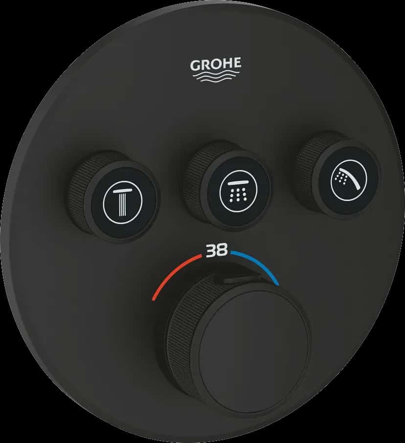 GROHE Grohtherm SmartControl Unitate de control cu termostat pentru instalare încastrată cu 3 ieșiri