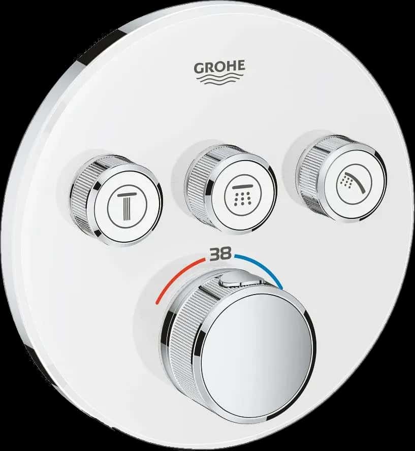 GROHE Grohtherm SmartControl Unitate de control cu termostat pentru instalare încastrată cu 3 ieșiri