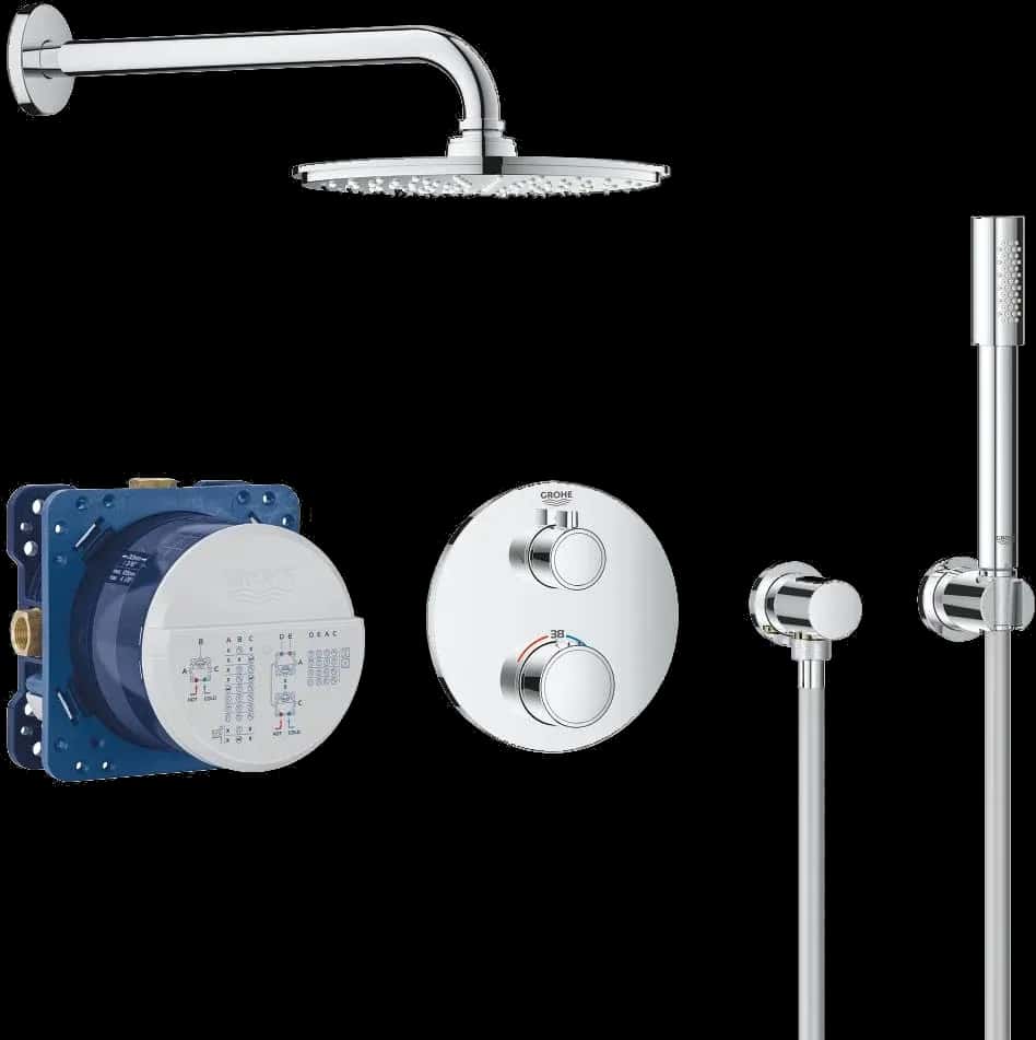 GROHE Grohtherm Setul de duș Perfect Rainshower Cosmopolitan 210