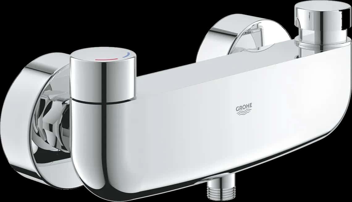 GROHE Eurosmart Cosmopolitan T Baterie duș 1/2" cu închidere automată cu dispozitiv de mixare și limitator de temperatură ajustabil