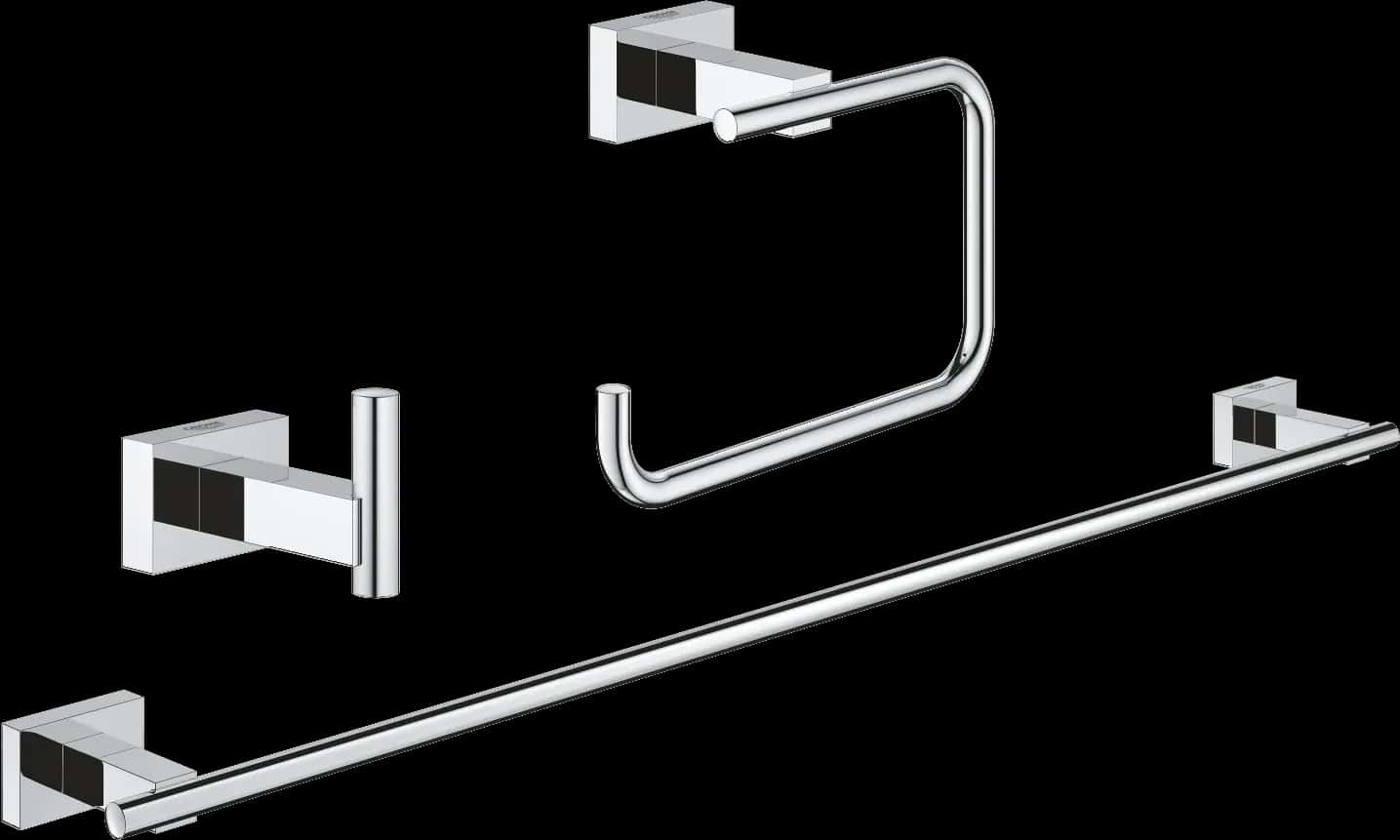 GROHE Essentials Cube Set accesorii 3 în 1 Guest bathroom