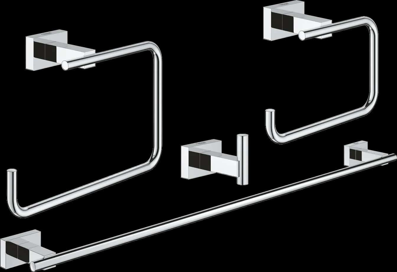 GROHE Essentials Cube Set accesorii 4 în 1 Master bathroom