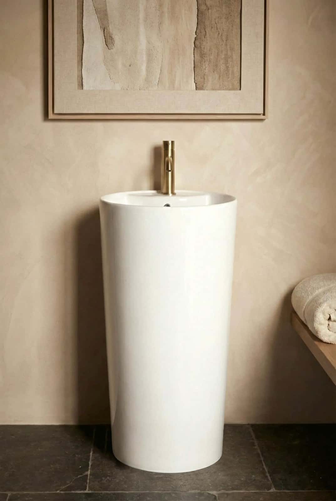 Lavoar freestanding ceramic H22 - montat
