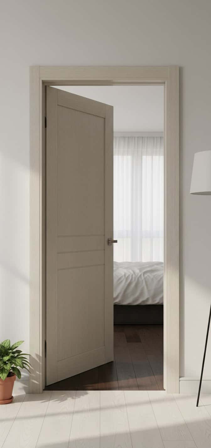 Ușă de interior ML-707 Stil modern cu detalii fine - montat