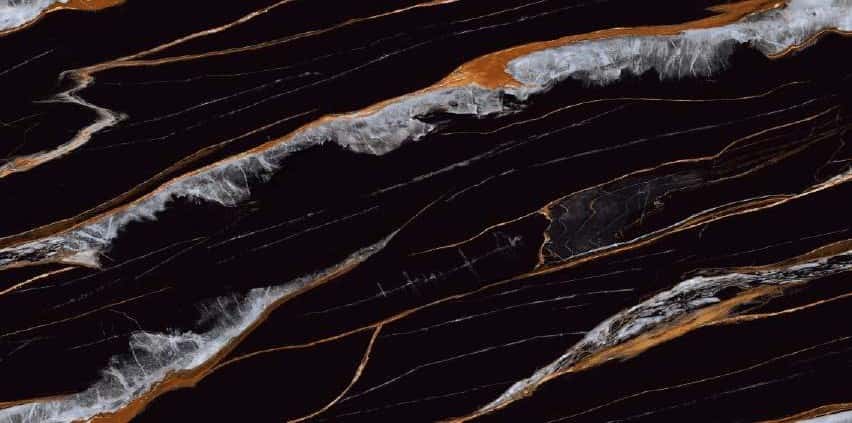 Black Golden Veins - o placă 60×120 cm