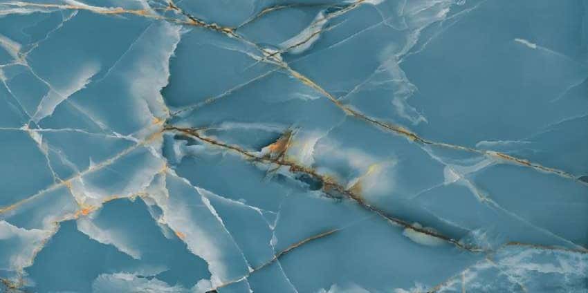 Fliker Onyx Teal - o placă 60×120 cm
