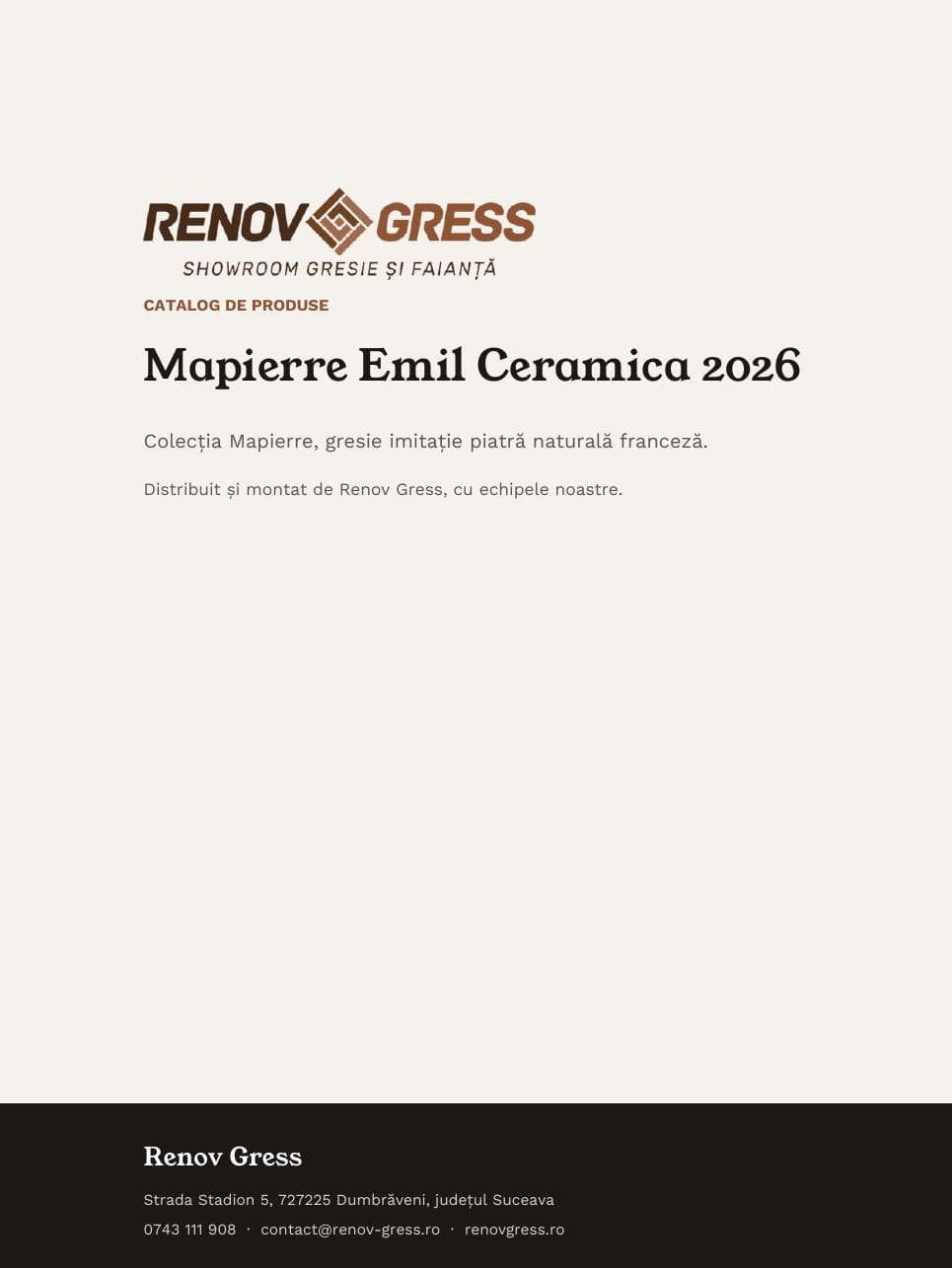 Coperta catalogului emil-mapierre
