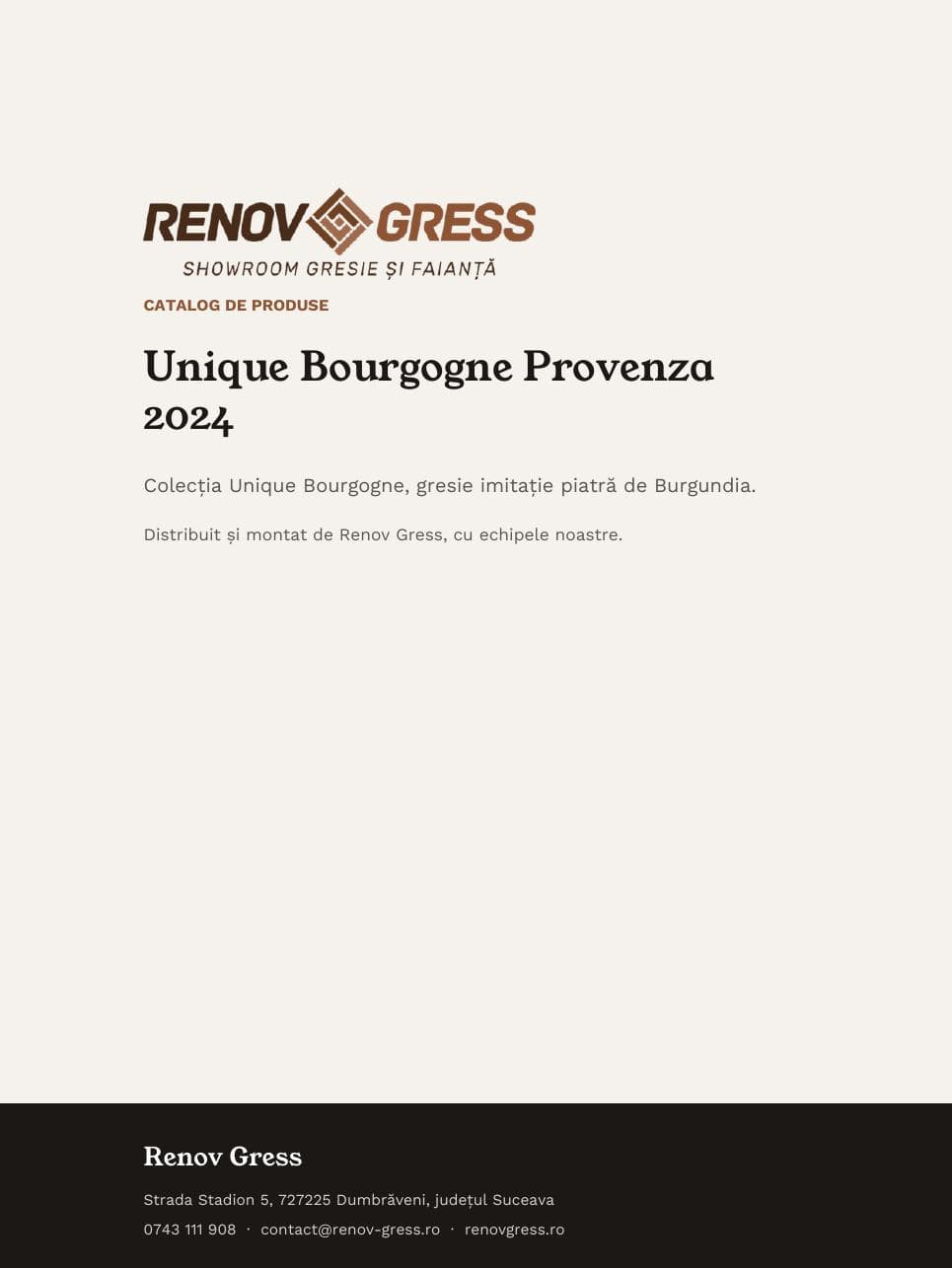 Coperta catalogului provenza-unique-bourgogne