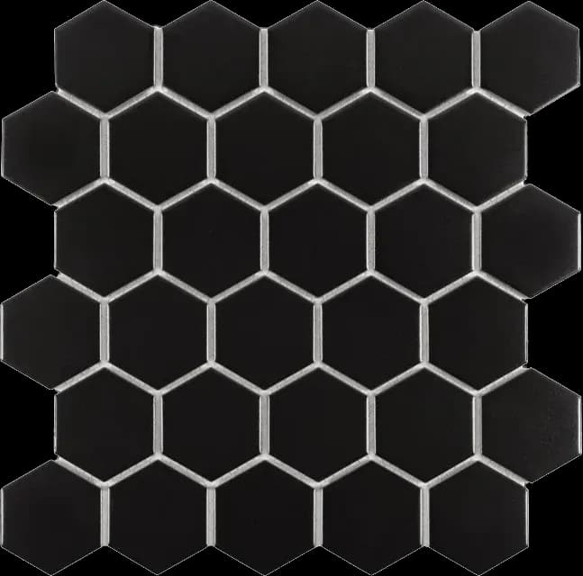 Hexagon Black 51 matt