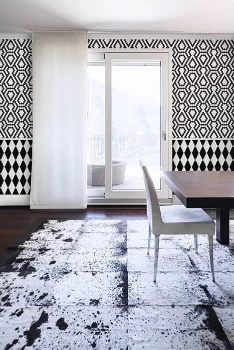 Mini Hexagon B&W Lace Premium matt - poza 2