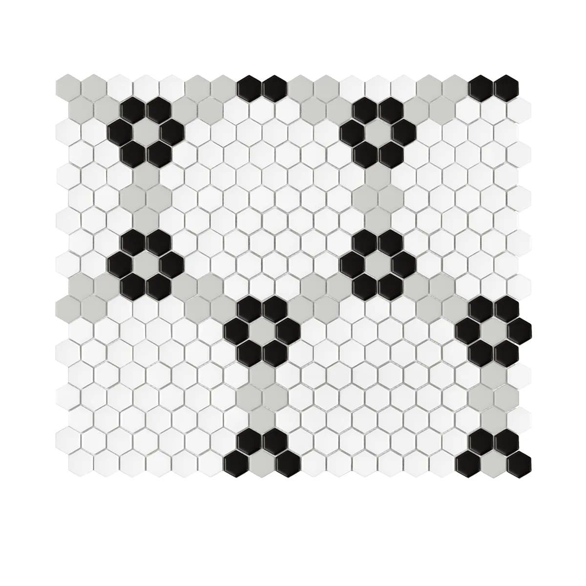 Mini Hexagon Garland Black matt