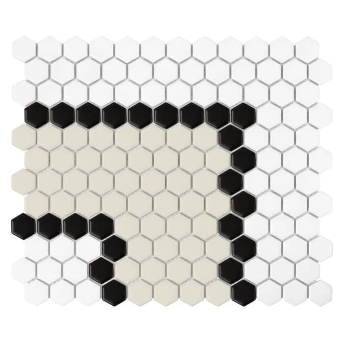 Mini Hexagon Stripe 3.2.B matt