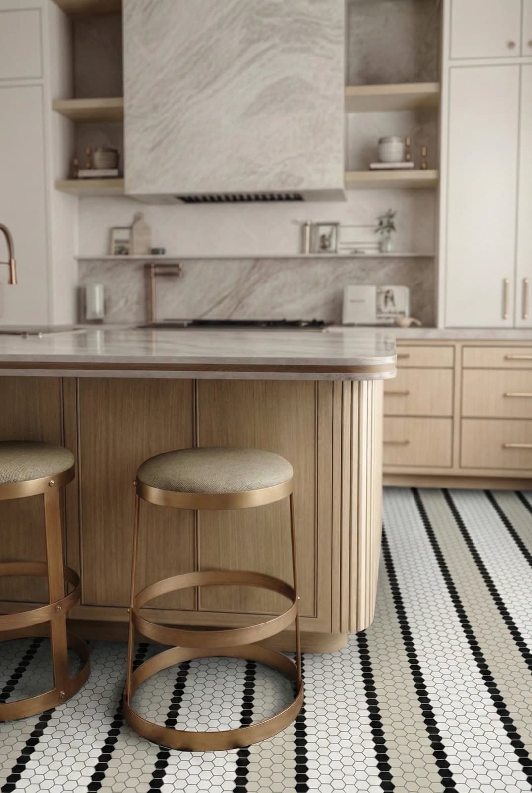 Mini Hexagon Stripe 3.B matt - montat