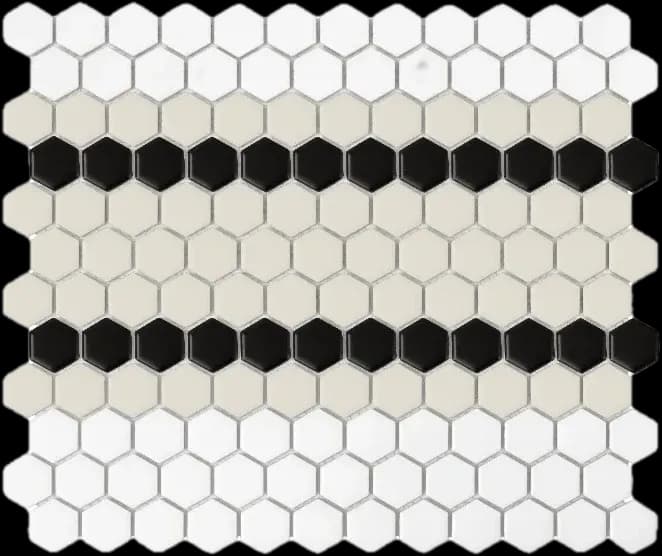 Mini Hexagon Stripe 5.C matt