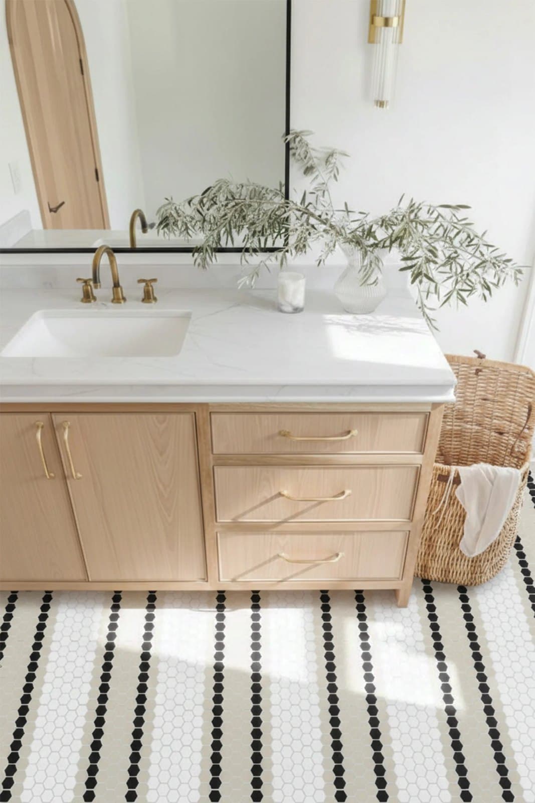 Mini Hexagon Stripe 5.C matt - montat