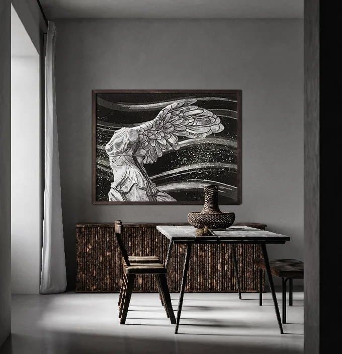 Tablou din mozaic Nike, 140×110 cm - poza 2
