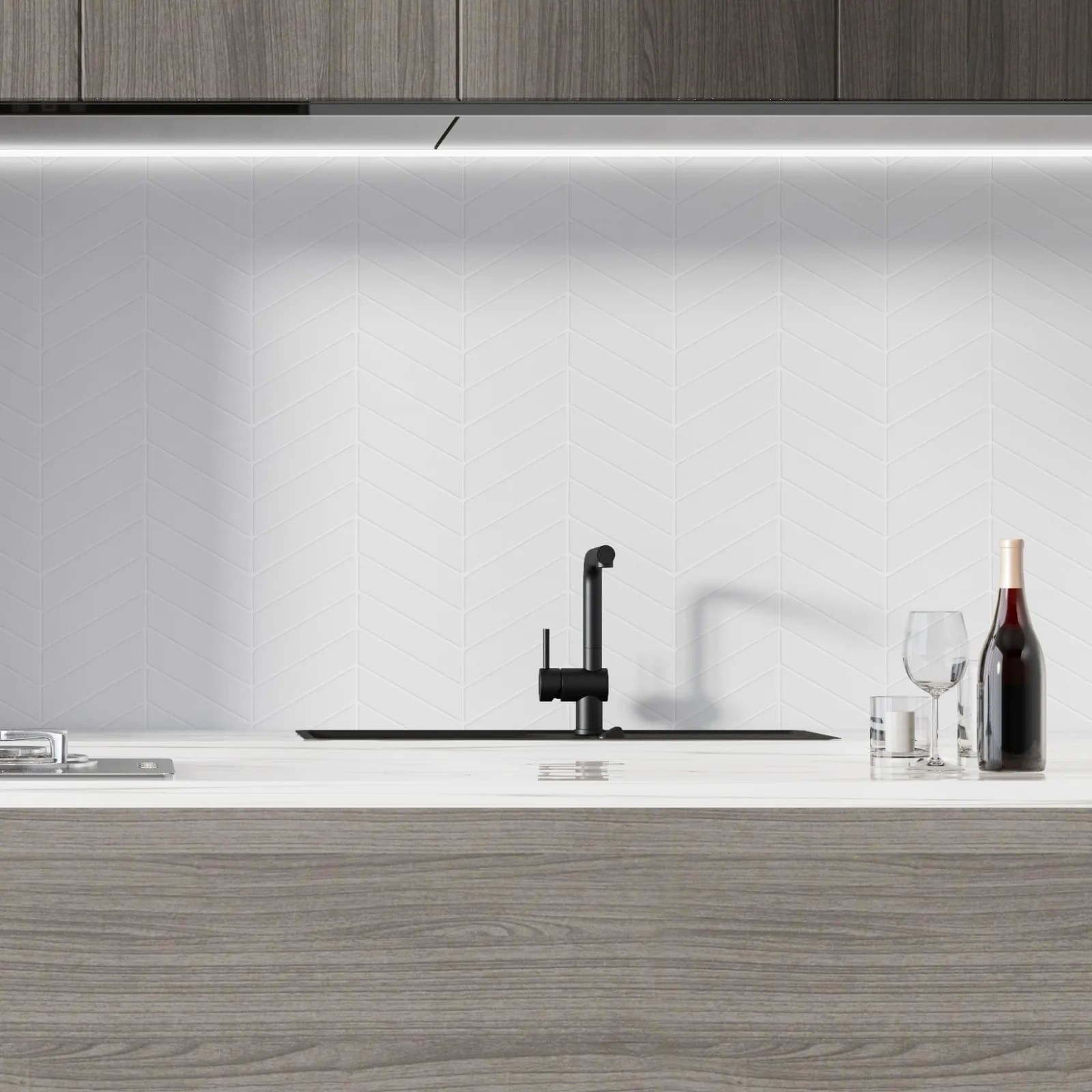 Royal Chevron White matt - poza 2