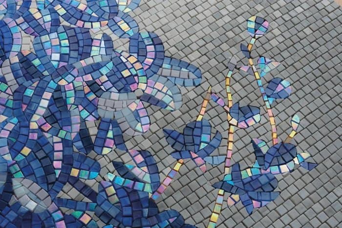 Tablou din mozaic Wisteria, 110×220 cm - poza 3