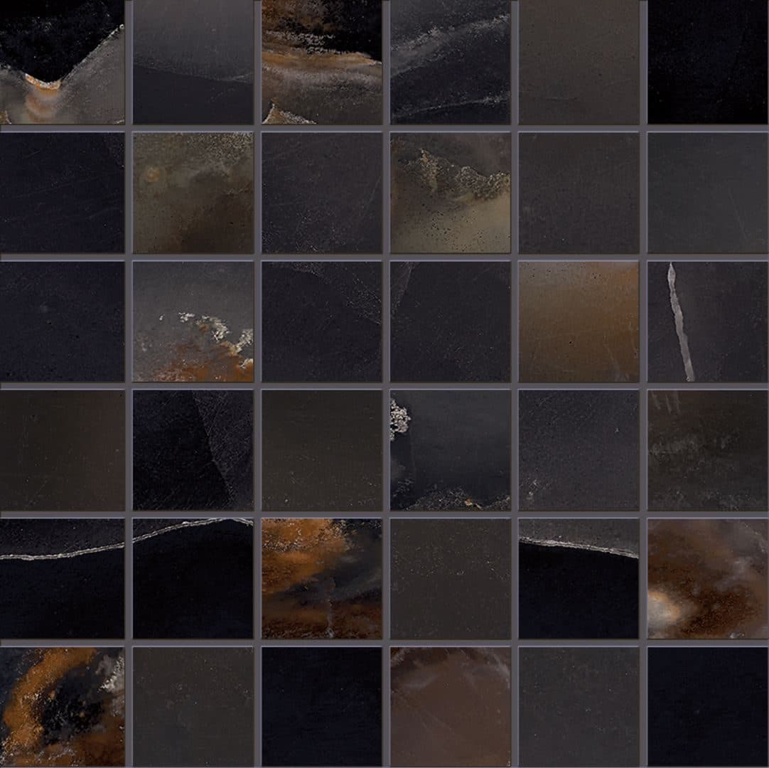 Tele di Marmo Onyx mozaic 5×5-30×30 Onyx Black