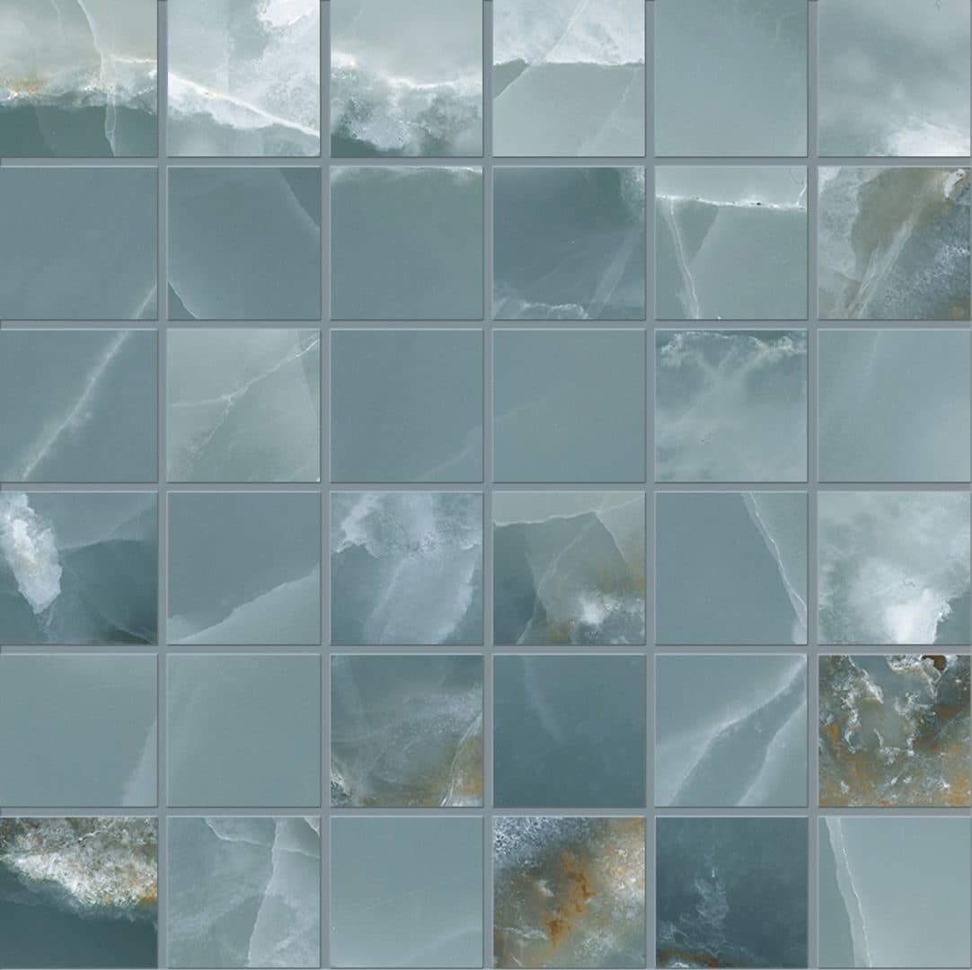 Tele di Marmo Onyx mozaic 5×5-30×30 Onyx Green