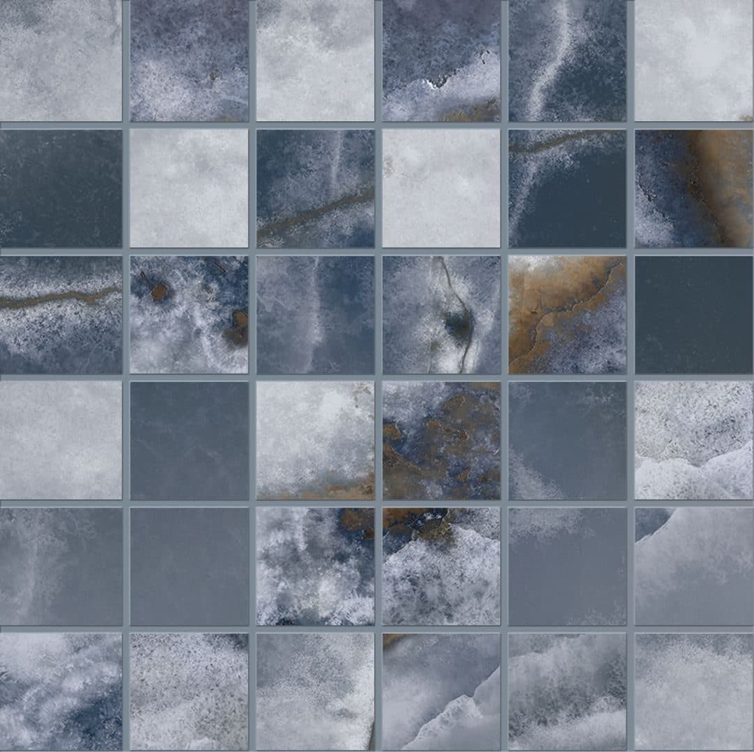 Tele di Marmo Onyx mozaic 5×5-30×30 Onyx Blue
