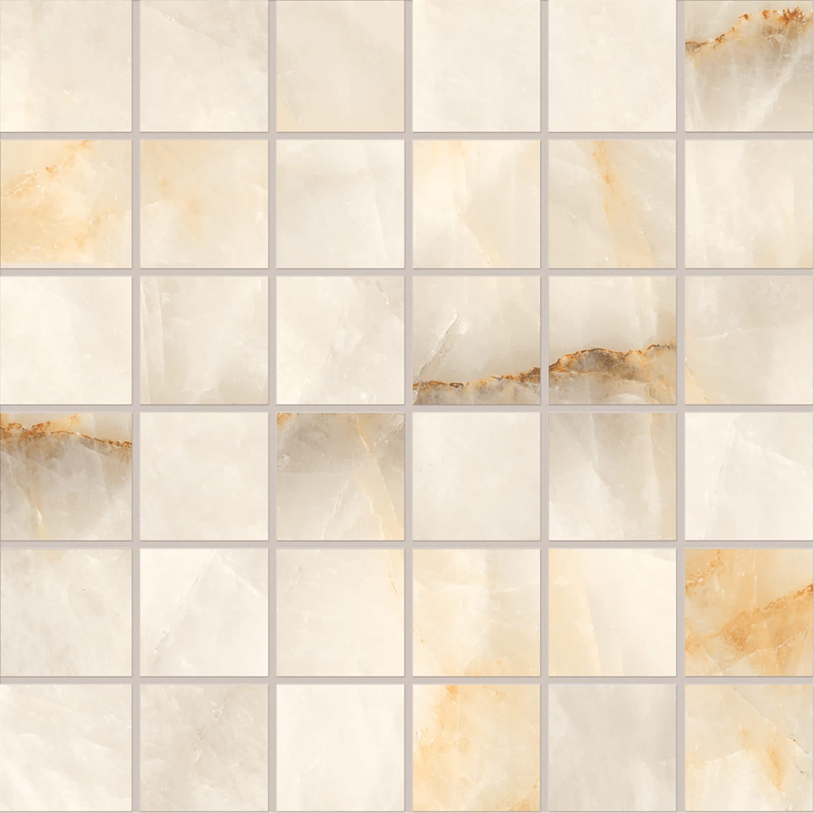 Tele di Marmo Crystal mozaic 5×5-30×30 Full Lappato Extra Ivory
