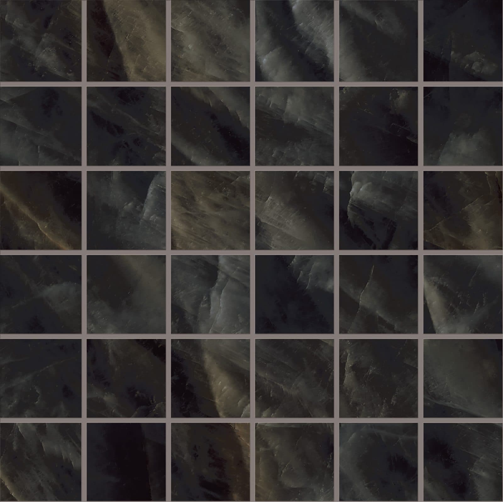 Tele di Marmo Crystal mozaic 5×5-30×30 Full Lappato Vitrum Black