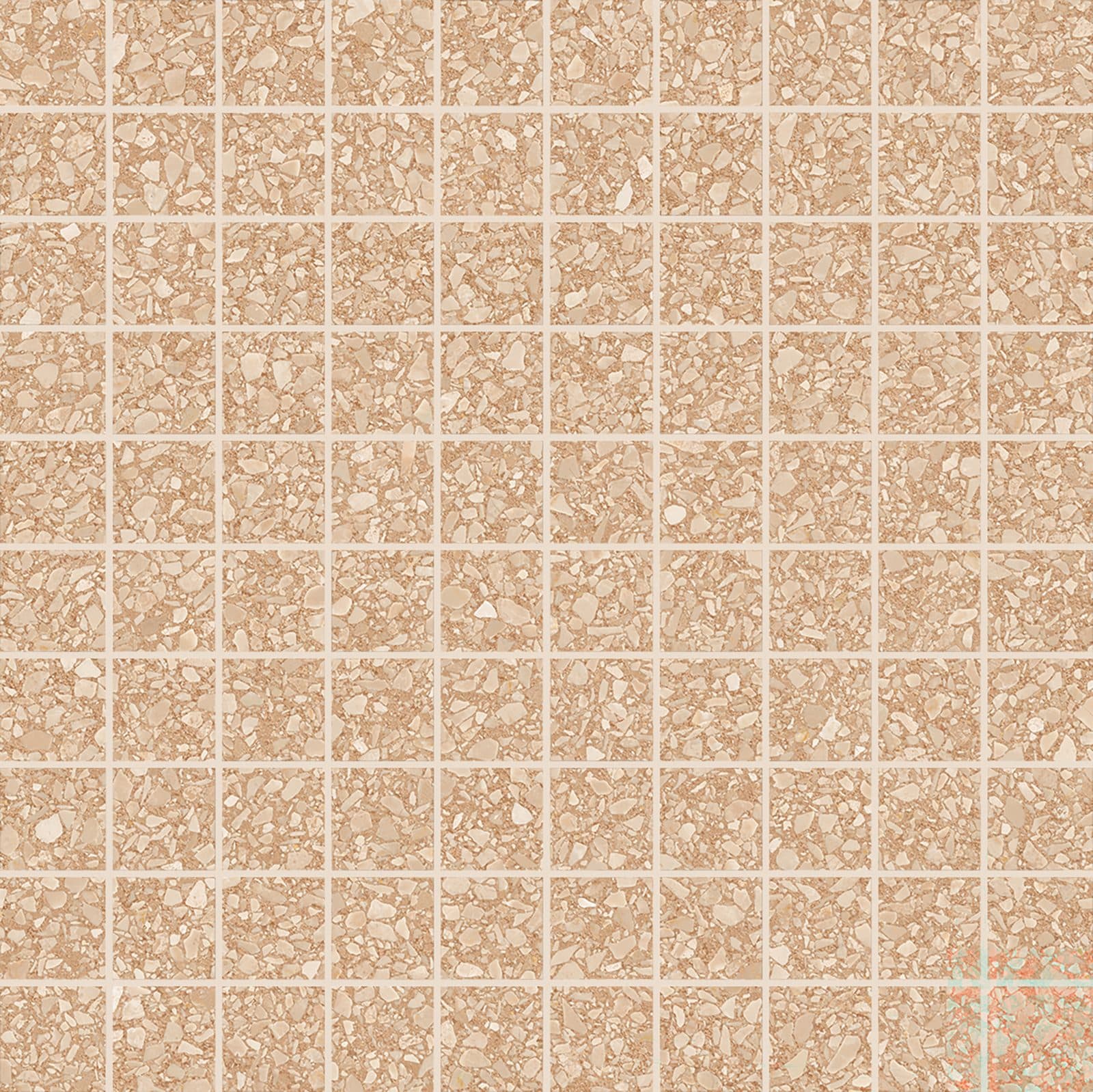 Essenza Frammenti mozaic 3×3-30×30 Frammenti Fine Rosso Siena