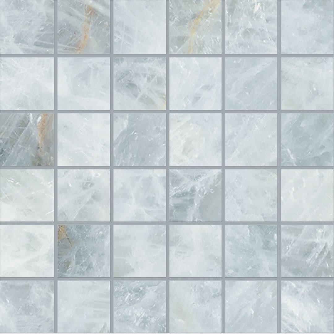 Tele di Marmo Precious mozaic 5×5 30×30 Crystal Azure
