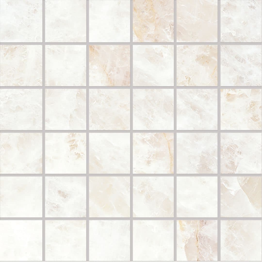 Tele di Marmo Precious mozaic 5×5 30×30 Crystal White