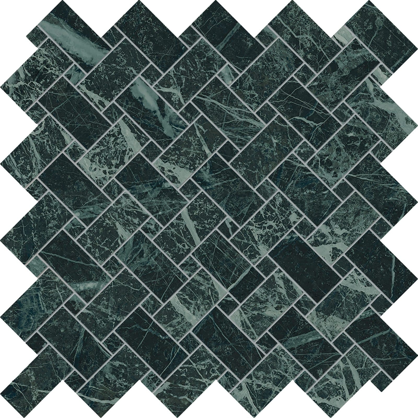 Tele Di Marmo Revolution Intrecci 30×30 Verde Saint Denis