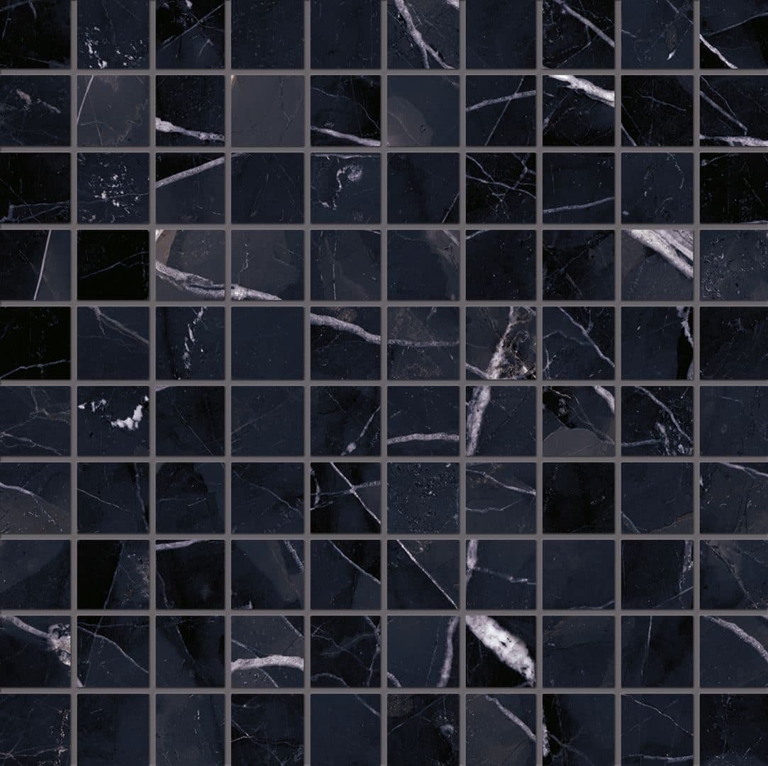 Tele Di Marmo Revolution mozaic 3×3 30×30 Calacatta Black