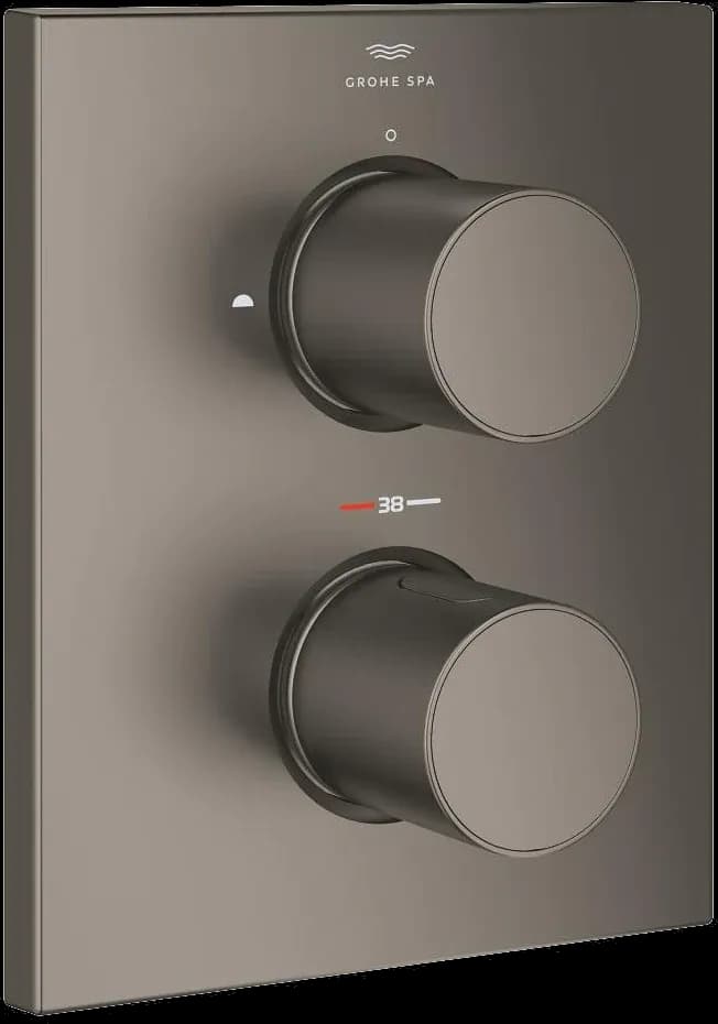 GROHE Grohtherm F Elemente de control pentru termostat cu divertor cu două căi integrat