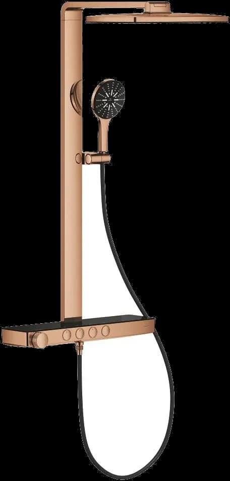 GROHE Rainshower Aqua Pure Sistem duș cu termostat pentru montare pe perete - finisaj Bronz - Warm Sunset