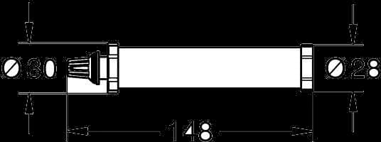 GROHE Rainshower Aqua Pure Unitate pentru sistemele de duș Rainshower Aqua Pure - desen tehnic cu cote