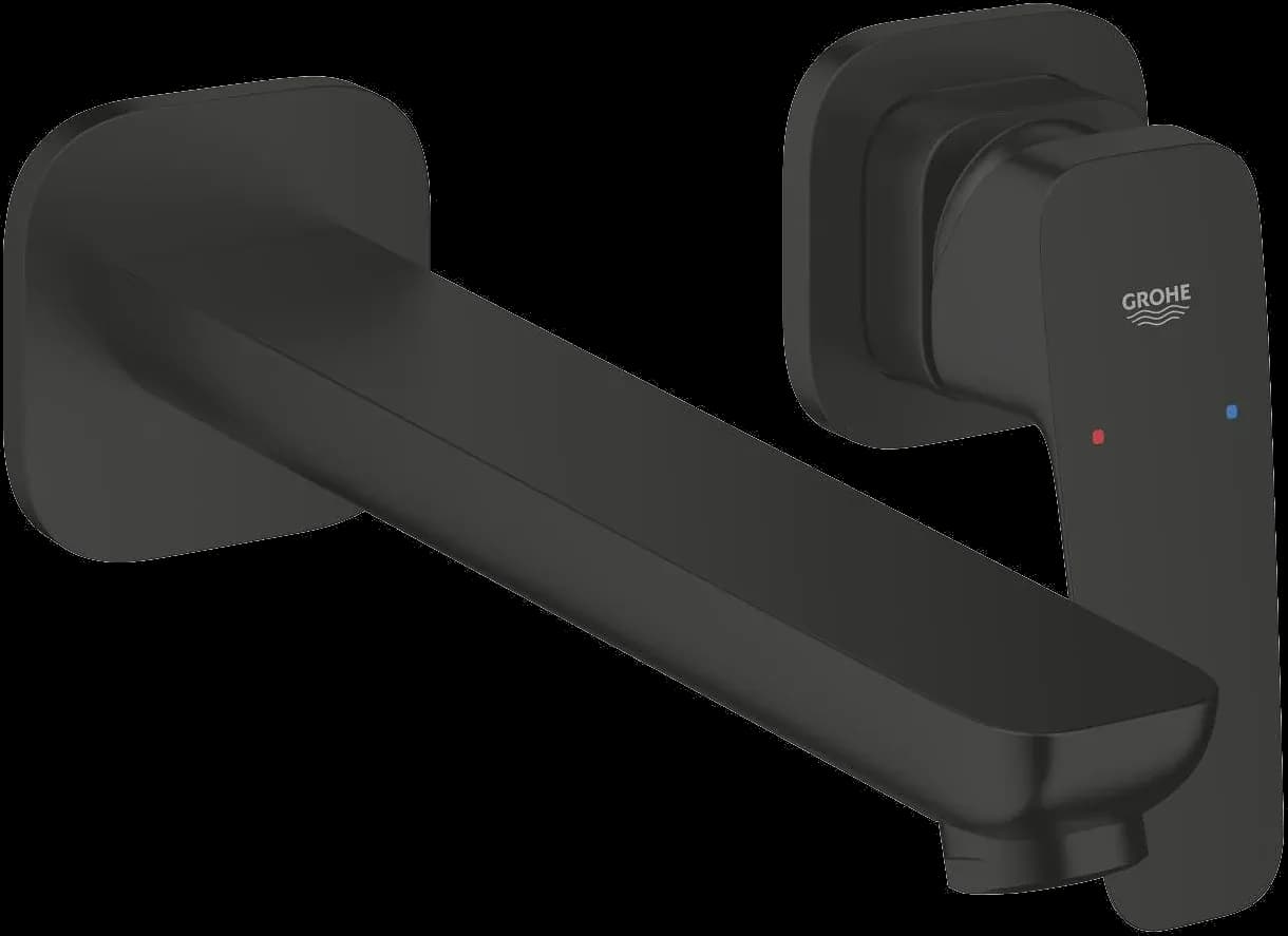 GROHE Cubeo Baterie lavoar monocomandă cu 2 elemente Mărimea L - finisaj Negru - Matt Black