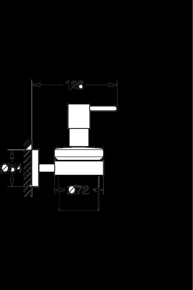 GROHE Essentials Dozator săpun lichid cu suport - desen tehnic cu cote
